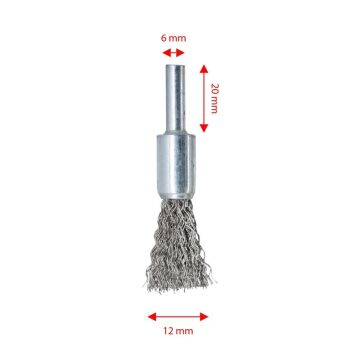 6251 Pimli Kalem (Kovan) Tel Fırça Gri Telli 12 mm