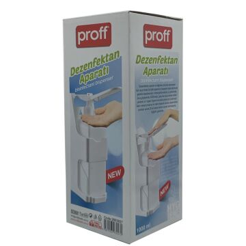 Proff Plastik Dirsek Temaslı Dezenfektan Dispenseri 1000 ml