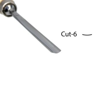 Kirschen Düz Oluklu Ağız Oyma Iskarpelası Kısa Cut6 - 10mm