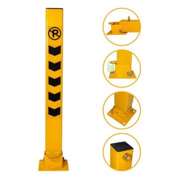 6537 Kilitli Yatar Otopark Park Direği 76 cm