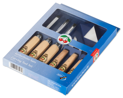 Kirschen Two Cherries Ahşap Yontma ve Oyma Seti 7 Parça