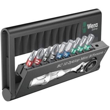 WERA Bit-Check 10 Zyklop Mini Dairesel Uç Seti (05057418001)